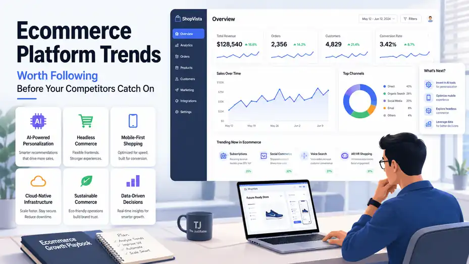 An informative illustration about Ecommerce Platform Trends Worth Following Before Your Competitors Catch On