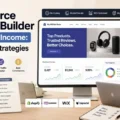 An informative illustration about Ecommerce Website Builder for Affiliate Income: Best Setup Strategies