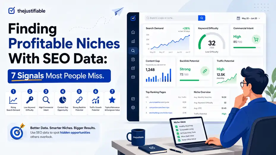 An informative illustration about Finding Profitable Niches With SEO Data: 7 Signals Most People Miss