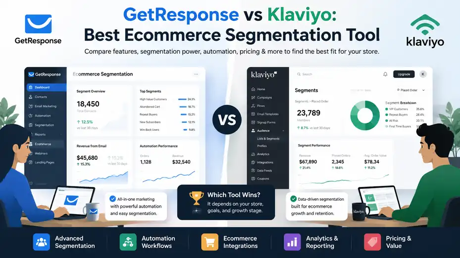 An informative illustration about GetResponse Vs Klaviyo Best Ecommerce Segmentation Tool