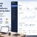 An informative illustration about How Businesses Implement B2B Ecommerce Platforms Without Disrupting Sales