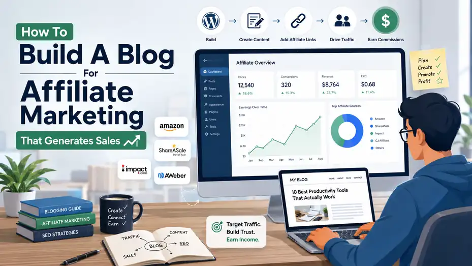 An informative illustration about How To Build A Blog For Affiliate Marketing That Generates Sales