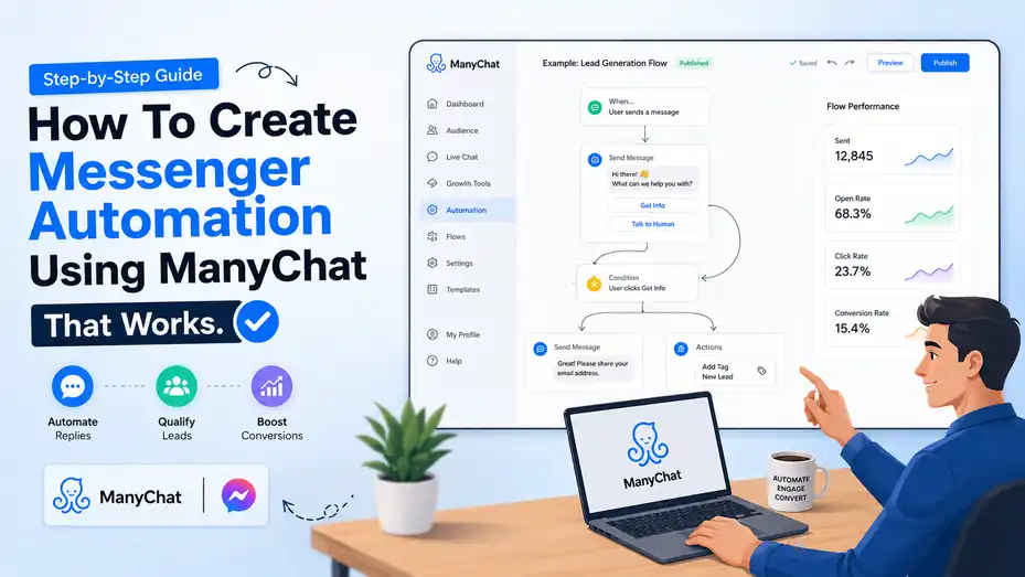An informative illustration about How To Create Messenger Automation Using ManyChat That Works