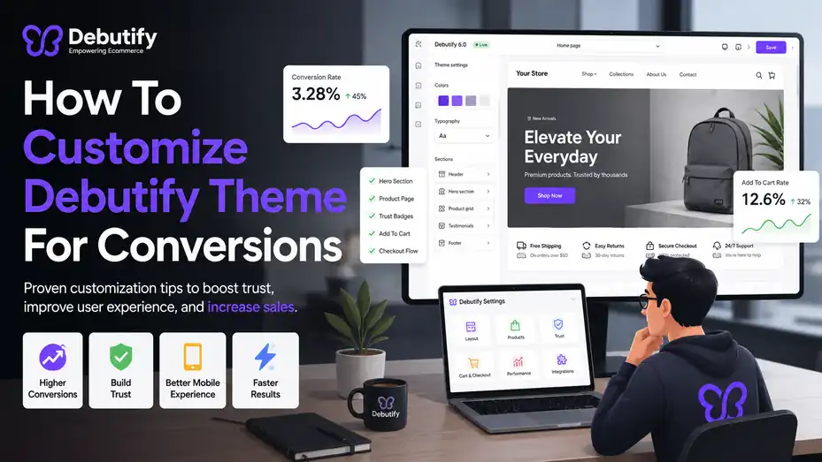 An informative illustration about How To Customize Debutify Theme For Conversions