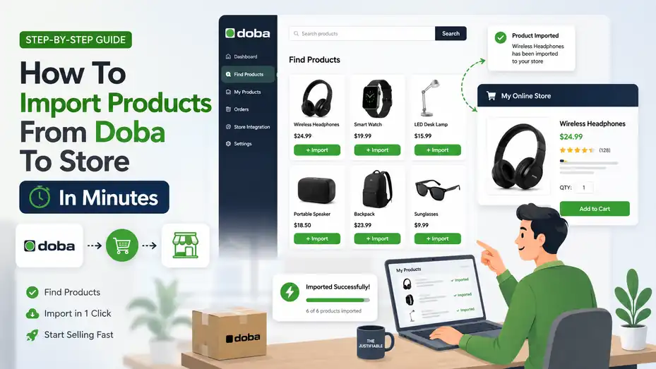 An informative illustration about How To Import Products From Doba To Store In Minutes