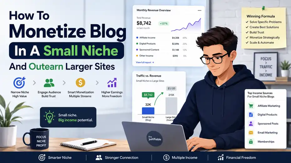 An informative illustration about How To Monetize Blog In A Small Niche And Outearn Larger Sites