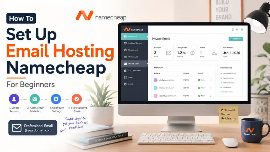 An informative illustration about How To Set Up Email Hosting Namecheap For Beginners