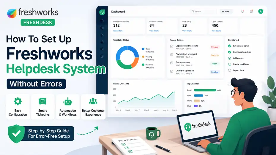 An informative illustration about How To Set Up Freshworks Helpdesk System Without Errors