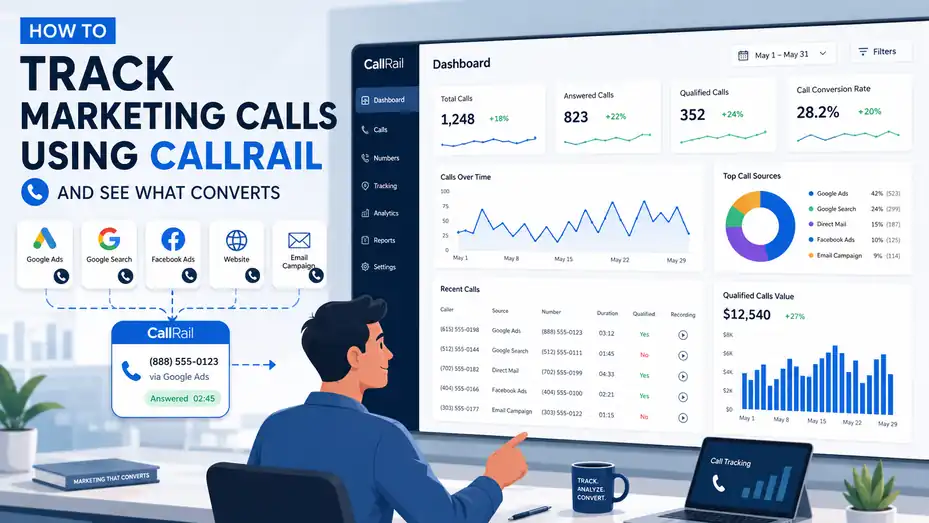 An informative illustration about How To Track Marketing Calls Using CallRail and See What Converts