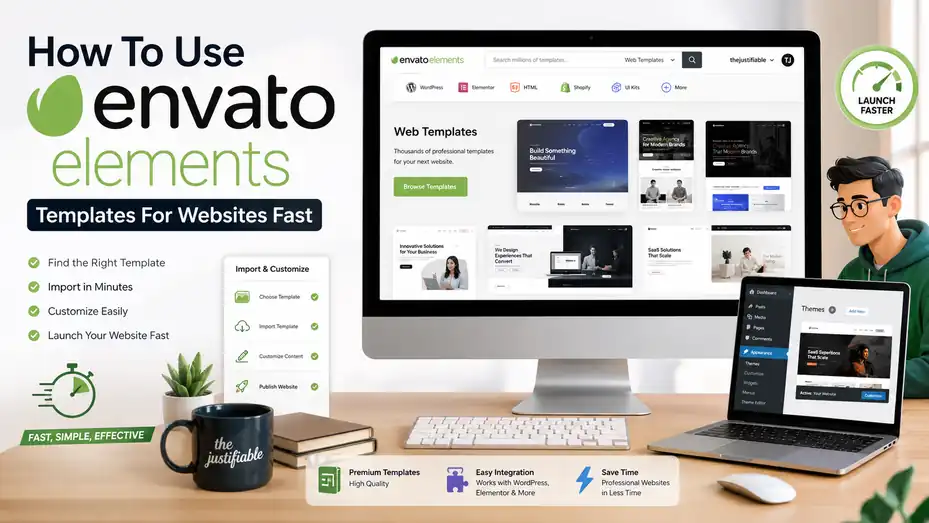 An informative illustration about How To Use Envato Elements Templates For Websites Fast