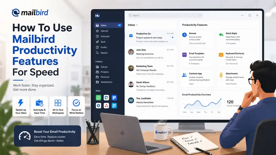 An informative illustration about How To Use Mailbird Productivity Features For Speed