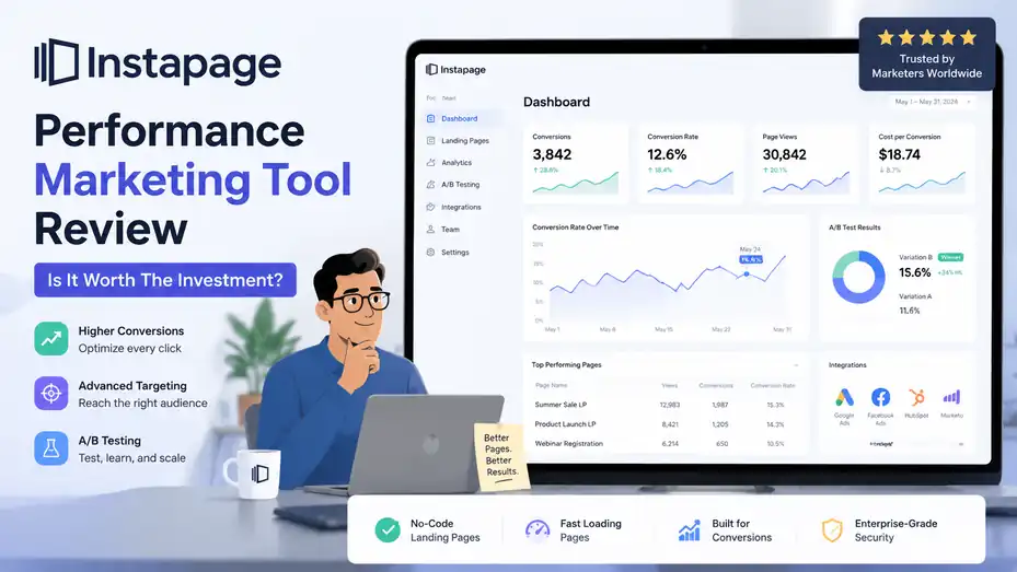 An informative illustration about Instapage Performance Marketing Tool Review: Is It Worth The Investment?