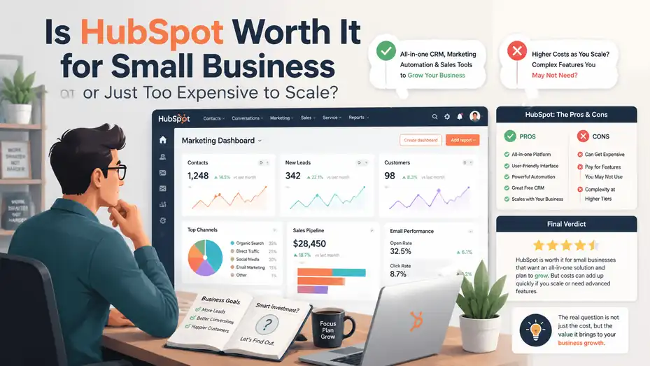 An informative illustration about Is HubSpot Worth It for Small Business or Just Too Expensive to Scale?