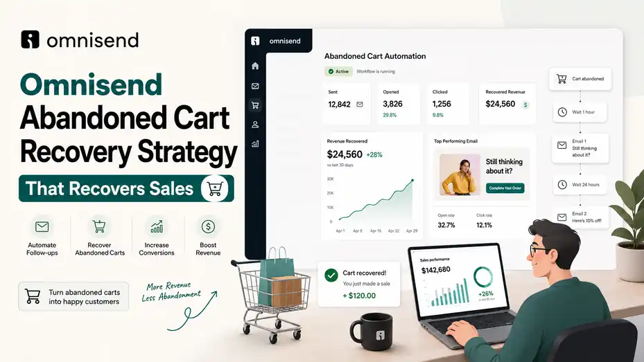 An informative illustration about Omnisend Abandoned Cart Recovery Strategy That Recovers Sales