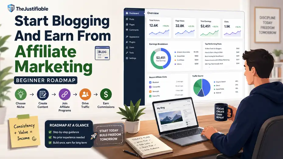 An informative illustration about Start Blogging And Earn From Affiliate Marketing: Beginner Roadmap