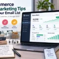 12 Ecommerce Email Marketing Tips to Grow Your Email List An informative illustration about 12 Ecommerce Email Marketing Tips to Grow Your Email List