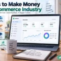 An informative illustration about 12 Ways to Make Money in the Ecommerce Industry
