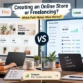 Creating An Online Store Or Freelancing: Which Path Makes More Money? An informative illustration about Creating An Online Store Or Freelancing: Which Path Makes More Money?
