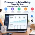 An informative illustration about Ecommerce Advertising Step By Step: A Beginner-Friendly Plan That Converts