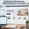 Ecommerce Development Best Practices for Conversions: 11 Changes That Turn More Visits Into Sales An informative illustration about Ecommerce Development Best Practices for Conversions: 11 Changes That Turn More Visits Into Sales