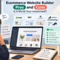 Ecommerce Website Builder Pros and Cons: Is It Worth Your Investment? An informative illustration about Ecommerce Website Builder Pros and Cons: Is It Worth Your Investment?