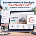 Ecommerce Website Developer Client Website Slow? Here Are The Biggest Causes An informative illustration about Ecommerce Website Developer Client Website Slow? Here Are The Biggest Causes