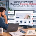 Ecommerce Website Developer Common Mistakes That Hurt Results And Client Trust An informative illustration about Ecommerce Website Developer Common Mistakes That Hurt Results And Client Trust