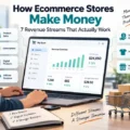 An informative illustration about How Ecommerce Stores Make Money: 7 Revenue Streams That Actually Work