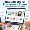 How to Do SEO for Ecommerce Stores: 12 Steps to Rank Products and Categories An informative illustration about How to Do SEO for Ecommerce Stores: 12 Steps to Rank Products and Categories