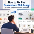 How to Fix Bad Ecommerce Web Design: 15 Changes That Make a Store Feel Professional An informative illustration about How to Fix Bad Ecommerce Web Design: 15 Changes That Make a Store Feel Professional