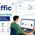 An informative illustration about How to Get Traffic to an Ecommerce Shop: 15 Proven Ways to Attract Buyers