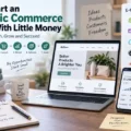 An informative illustration about How to Start an Electronic Commerce Business With Little Money: 7 Lean Steps