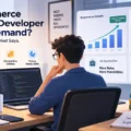 An informative illustration about Is Ecommerce Website Developer Still In Demand? Here’s What The Market Says