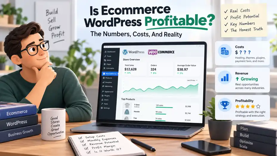 An informative illustration about Is Ecommerce WordPress Profitable? The Numbers, Costs, And Reality
