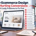 An informative illustration about Why Ecommerce Design Is Hurting Conversions: 9 Costly Problems to Fix First
