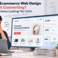 An informative illustration about Why Ecommerce Web Design Is Not Converting: 11 Problems Costing You Sales